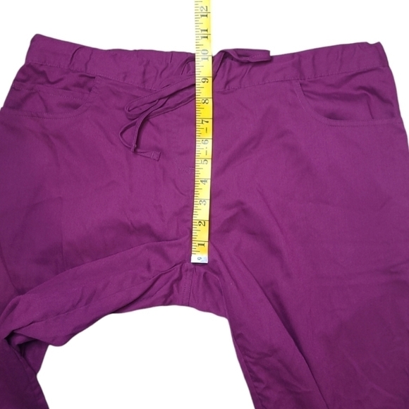 Grey’s Anatomy Scrub Pants 5-Pocket Style 4232 Purple Cabernet Size Large - Picture 6 of 9